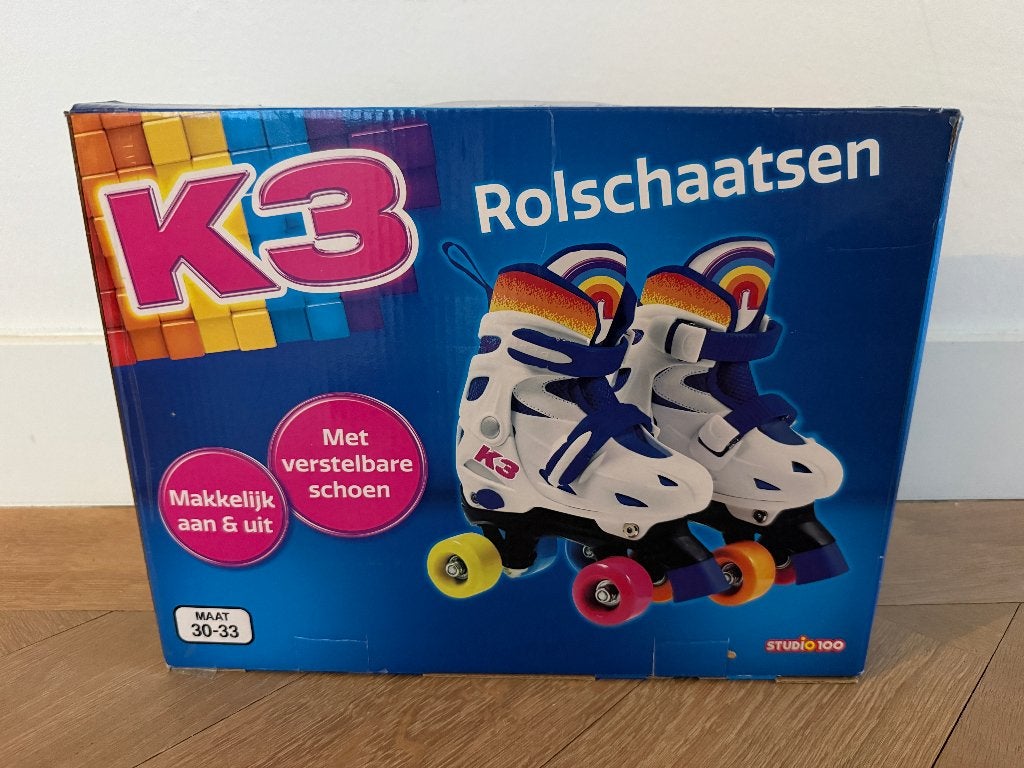 Rolschaatsen K3 regenboog verstelbaar maat 30 - 33 NIEUW, Kinderen en Baby's, Verstelbaar, Kinderen, Nieuw, Ophalen of Verzenden