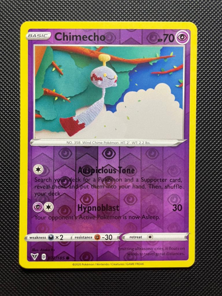 Chimecho 072/185 Reverse Holo Vivid Voltage Packfresh, Ophalen of Verzenden, Zo goed als nieuw
