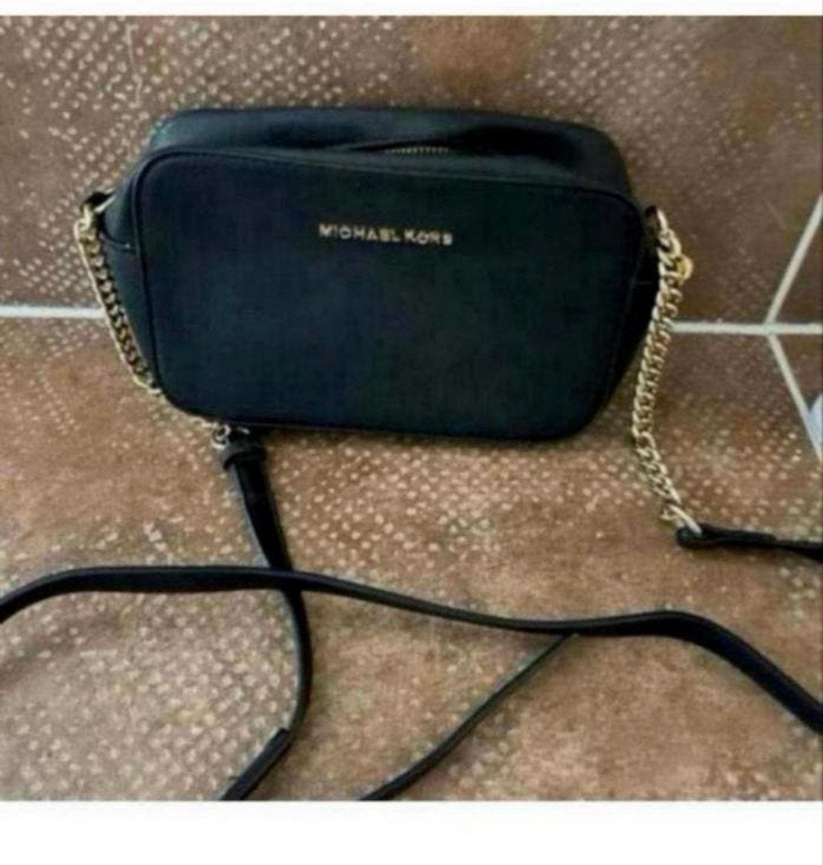 Michael Kors tas zwart goud, Ophalen of Verzenden, Zo goed als nieuw, Zwart, Schoudertasje