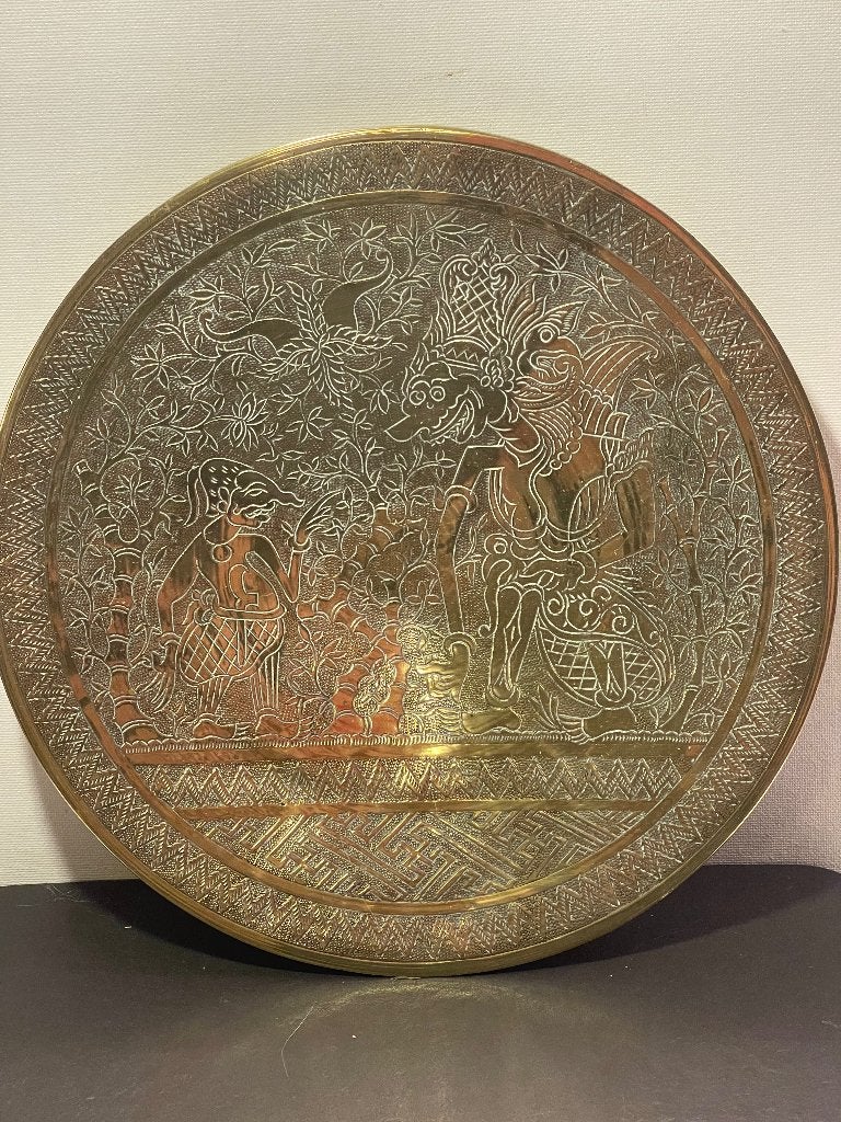 Messing bord, Antiek en Kunst, Antiek | Koper en Brons, Ophalen of Verzenden