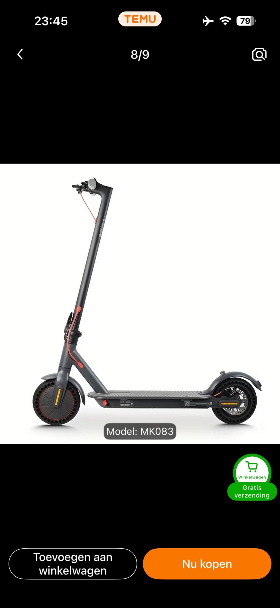 Elektrische step MK083 - Zo goed als nieuw, Fietsen en Brommers, Steps, Ophalen, Zo goed als nieuw, Elektrische step (E-scooter)