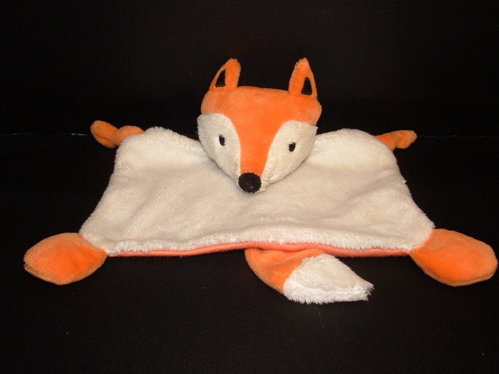 HEMA VOS KNUFFELDOEK PLUCHE WIT MET VELOURS ORANJE, Ophalen of Verzenden, Nieuw, Overige typen