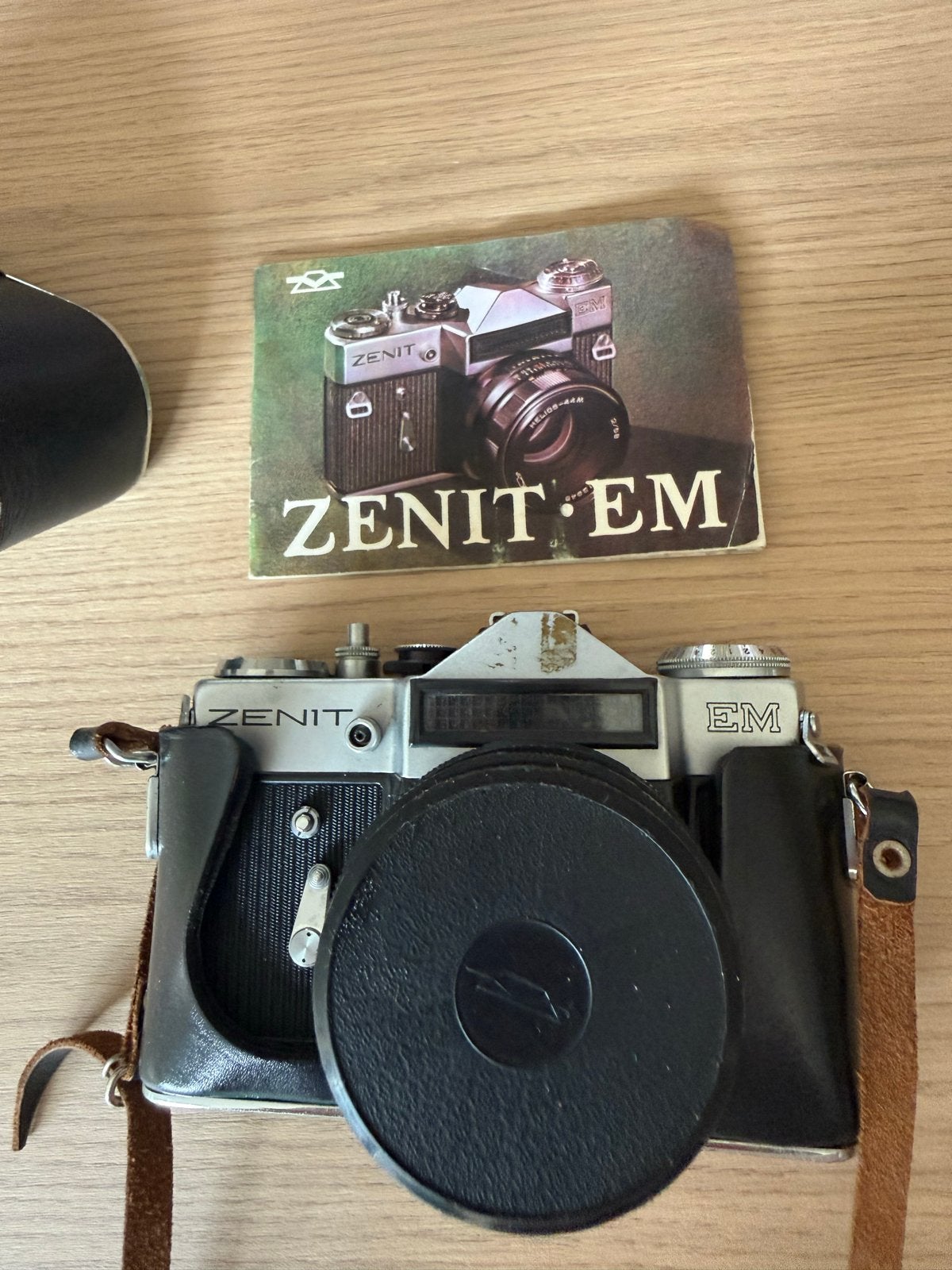 Zenit EM spiegelreflexcamera met Helios-44M lens, Ophalen, Gebruikt, Spiegelreflex, Overige Merken