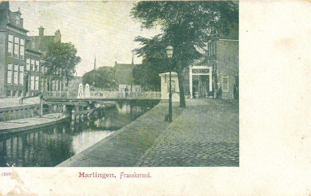 Harlingen, Franekerend. - ongelopen, Ophalen of Verzenden, Voor 1920, Ongelopen, Friesland