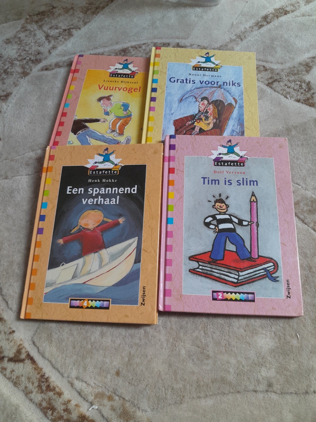 Estafette leesboeken set - 4 kinderboeken, Ophalen