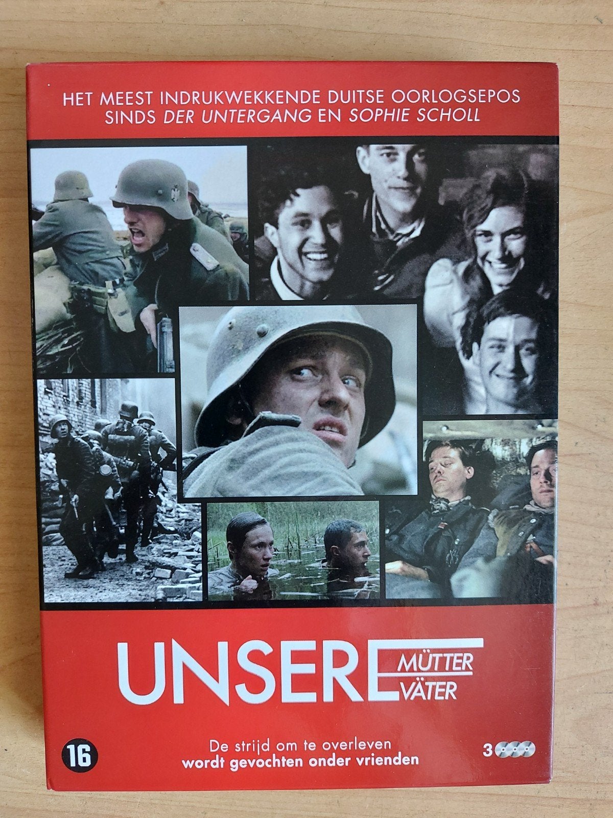 Unsere Mutter, Unsere Vater - duitse oorlogsserie 3-DVD Box, Alle leeftijden, Ophalen of Verzenden, Zo goed als nieuw, Drama