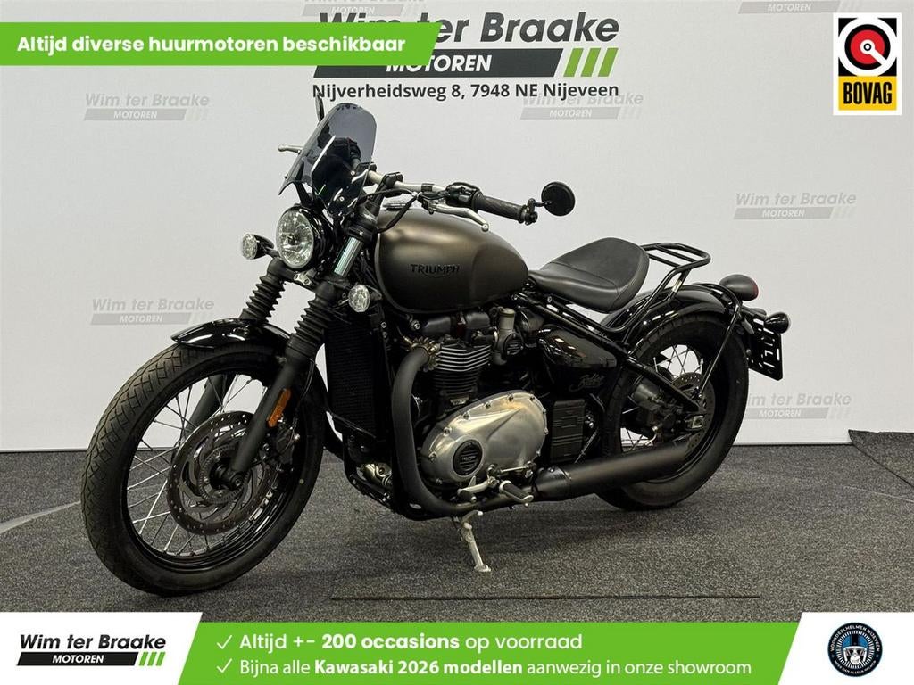 Triumph Bonneville Bobber (bj 2018) 11,019 km, Motoren, Motoren | Triumph, 2 cilinders, Bedrijf, Onbekend, Meer dan 35 kW