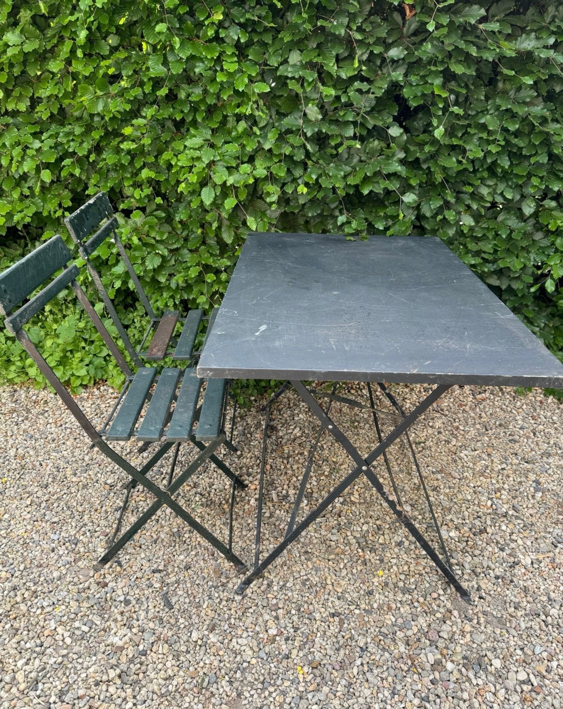 Metalen buitentafel tafel, Antiek en Kunst, Ophalen