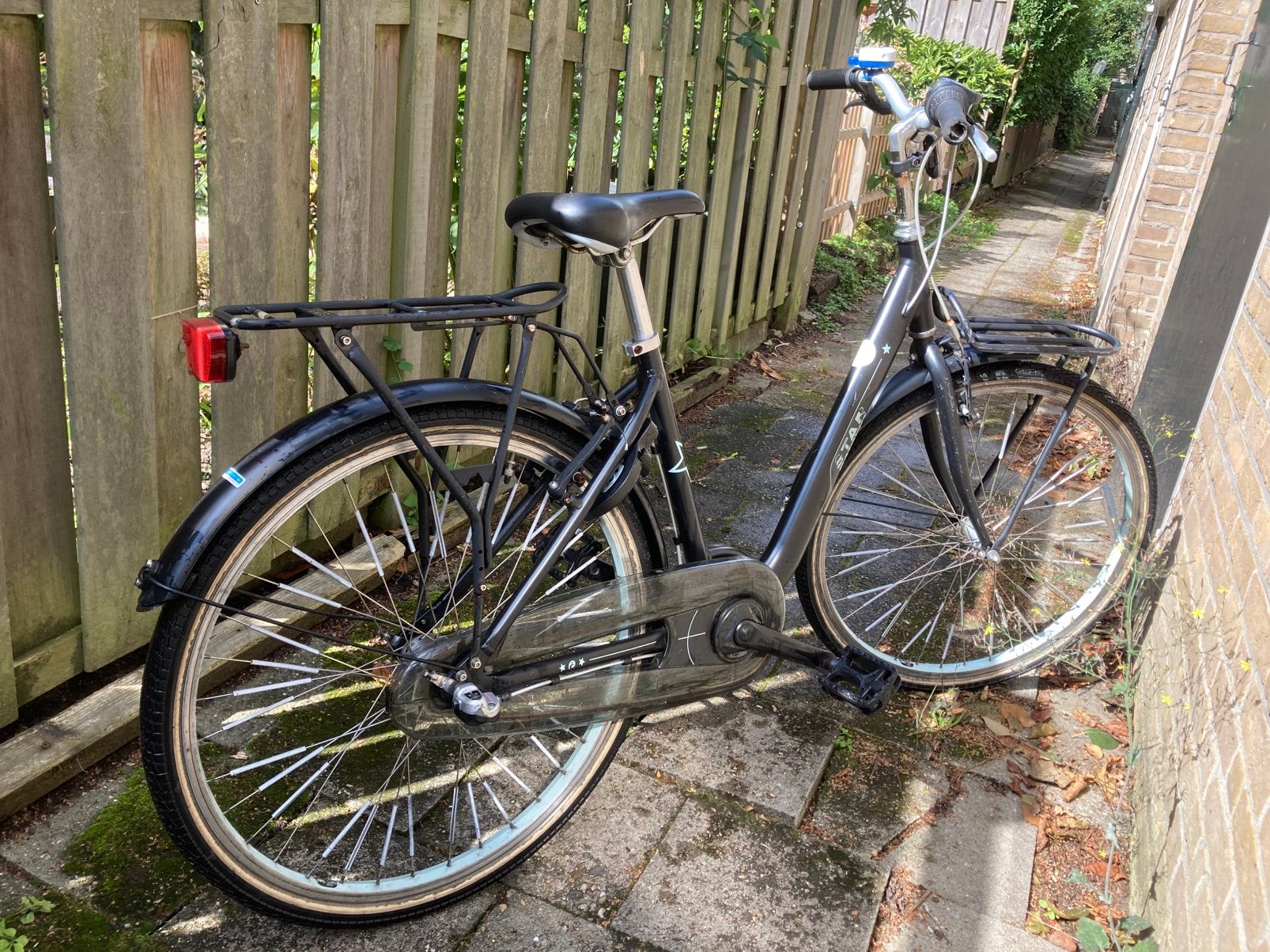 Fiets - Star Batavus 26 inch zwart, Fietsen en Brommers, Gebruikt, Velgrem, Versnellingen, Ophalen