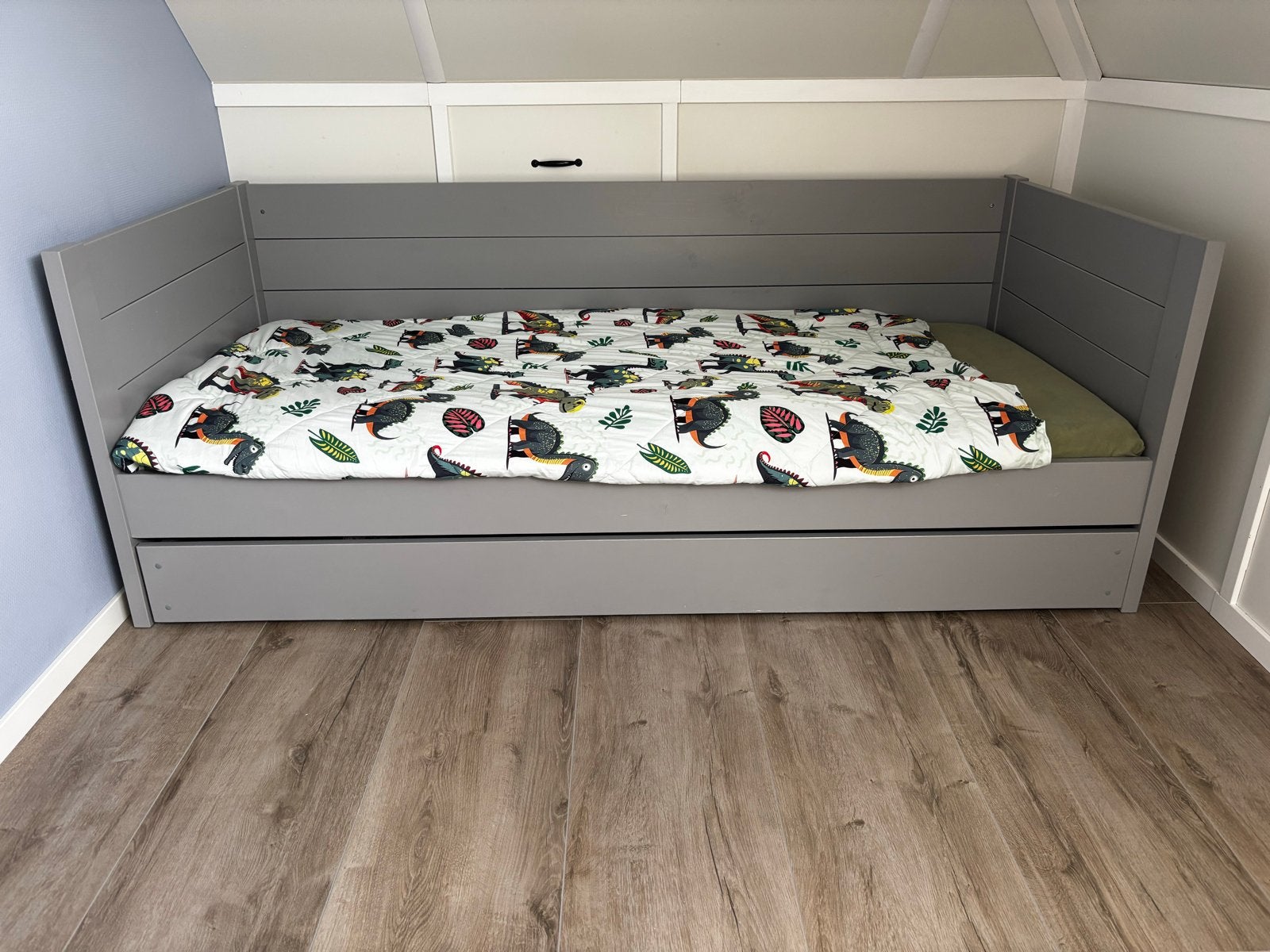 Bed met uitschuifbare lade 80x200cm, Ophalen, Gebruikt, Eenpersoons, 80 cm