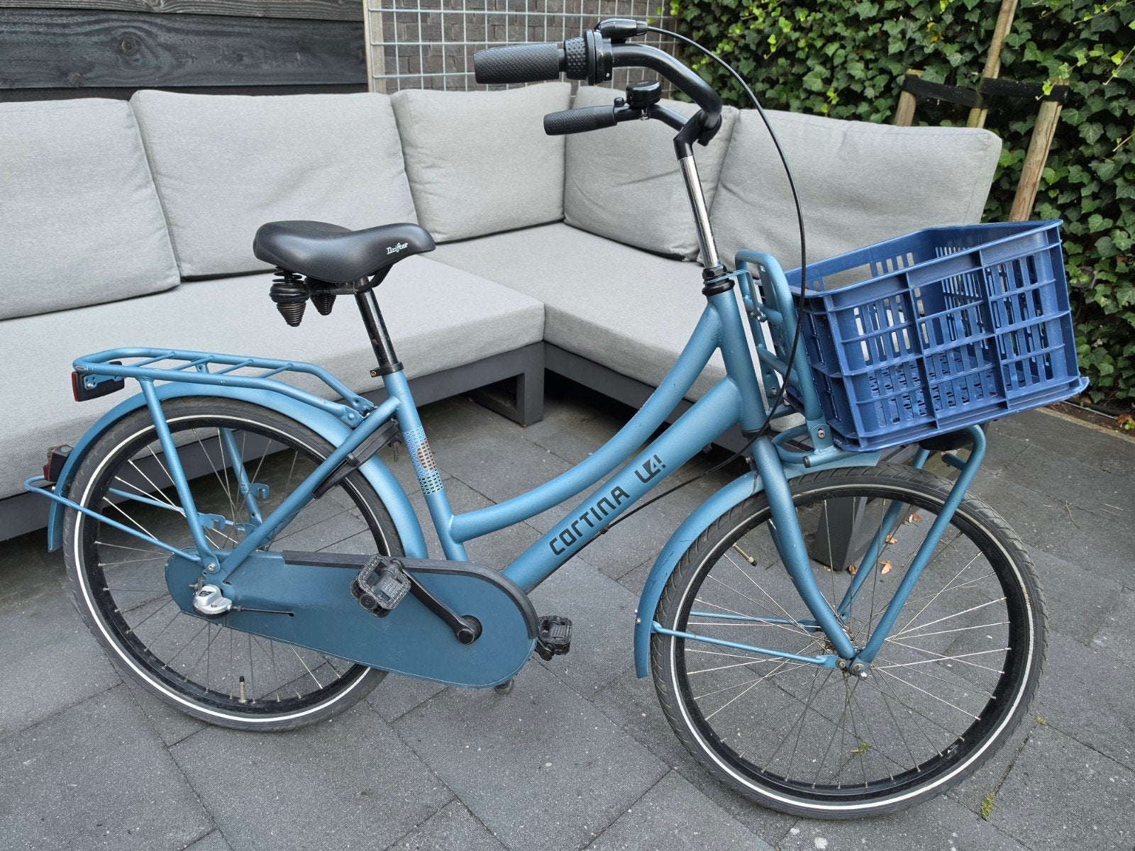 Gebruikte Cortina meisjesfiets 24 inch, Fietsen en Brommers, Fietsen | Kinderfietsjes, Gebruikt, Ophalen, Overige merken, Terugtraprem