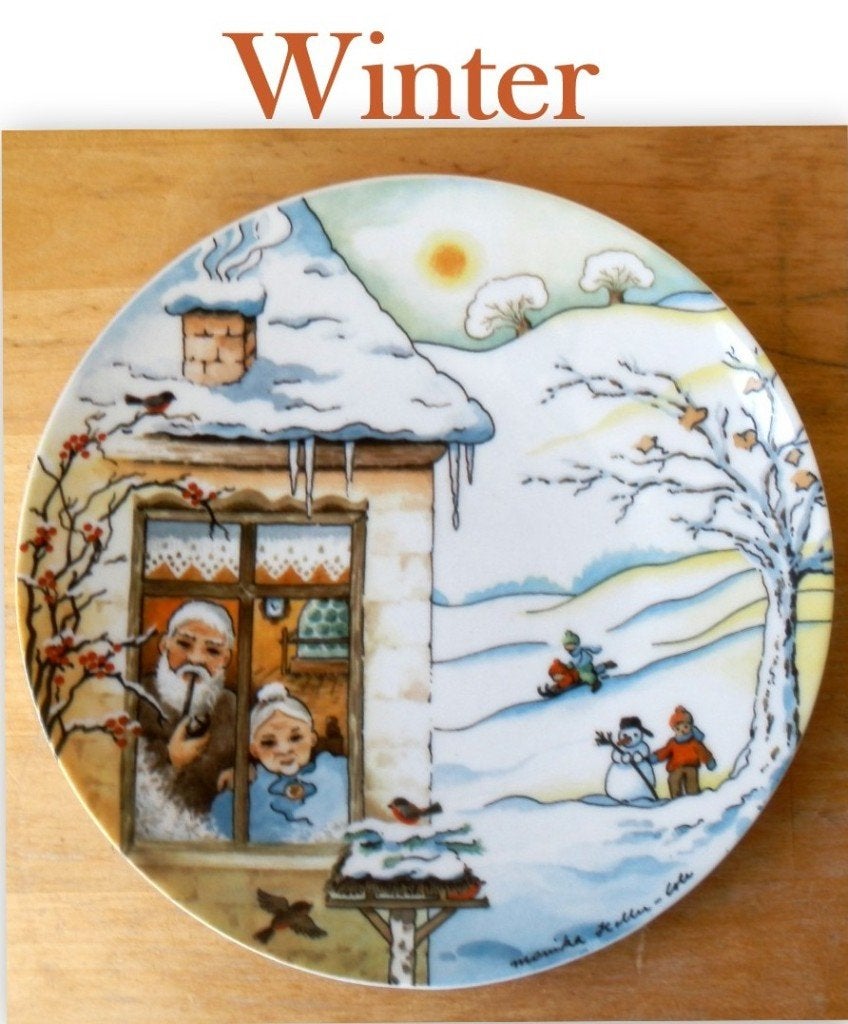 Wandbord -- Winter ---, Ophalen of Verzenden, Zo goed als nieuw