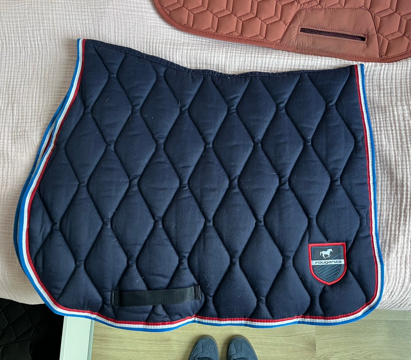 Zadeldekje full, Dieren en Toebehoren, Ophalen of Verzenden, Zo goed als nieuw, Klittenbandsluiting, Full (L)