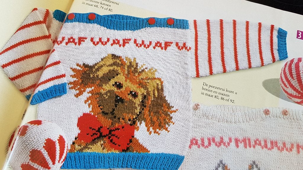 Hondje Waf trui breipatroon, Ophalen of Verzenden, Zo goed als nieuw, Breien, Patroon of Boek
