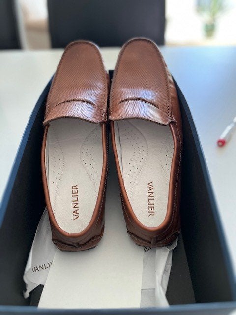 Moccasain  van lier, Ophalen, Bruin, Van Lier, Zo goed als nieuw