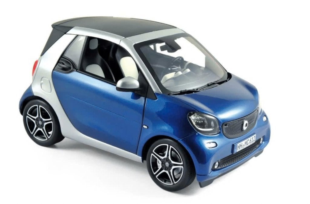 Smart Fortwo cabrio 2015 Bl/ZI SCHAAL 1/18 NOREV ref: 183438, Verzenden, Nieuw, Norev