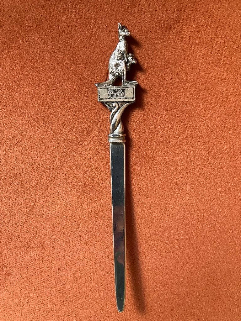 Briefopener /brieven opener Kangoeroe met jong, Diversen, Ophalen of Verzenden, Gebruikt