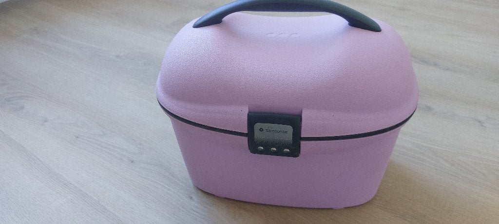 Beautycase samsonite, Ophalen, Met slot, Zo goed als nieuw, Roze
