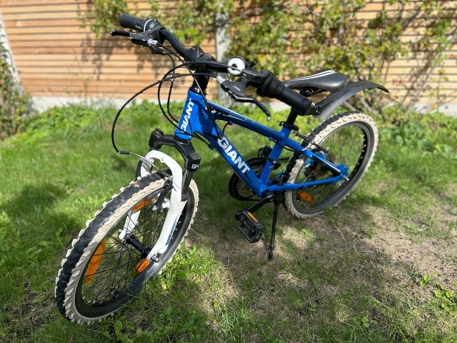 Blauwe Giant kinderfiets 20 inch met 14 versnellingen, Ophalen, Gebruikt, Velgrem, 20 inch of meer