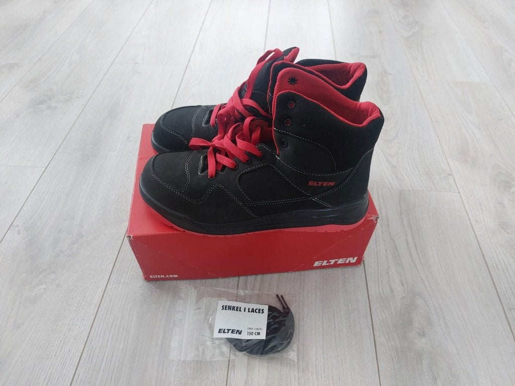 Werkschoenen Elten Maverick black-red maat (43), Ophalen, Nieuw