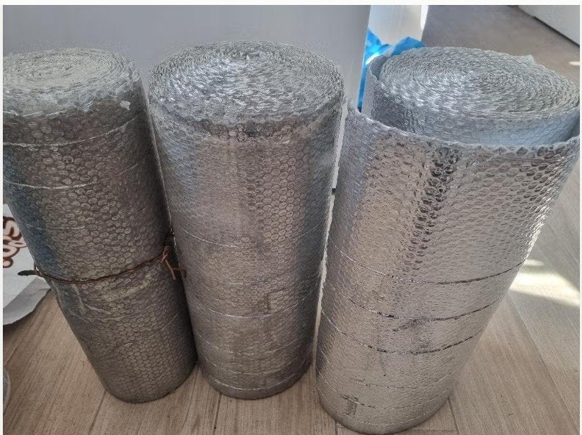 rollen Isolatiefolie / Radiatorfolie (Zilveren Noppenfolie), Overige materialen, Zo goed als nieuw, 15 m² of meer, Ophalen
