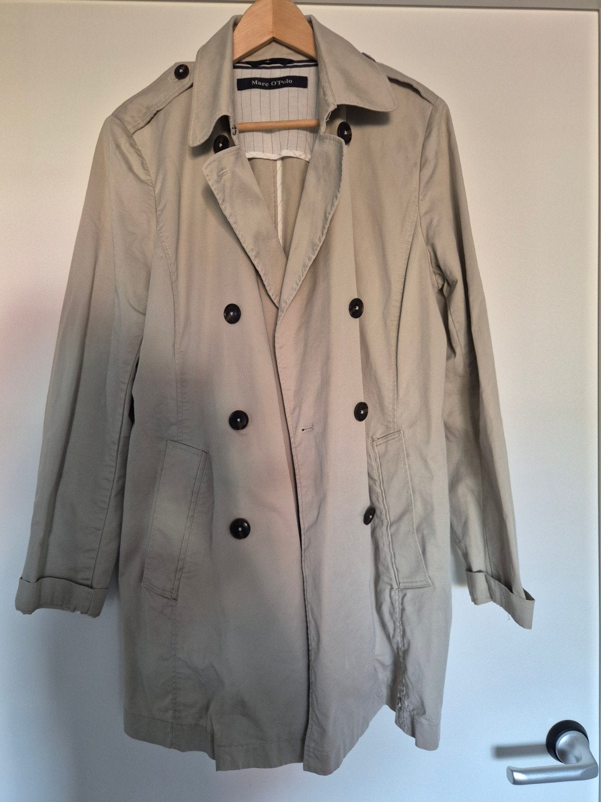 Marc O'Polo Trenchcoat 42 - Zo goed als nieuw, Beige, Maat 42/44 (L), Ophalen of Verzenden, Zo goed als nieuw