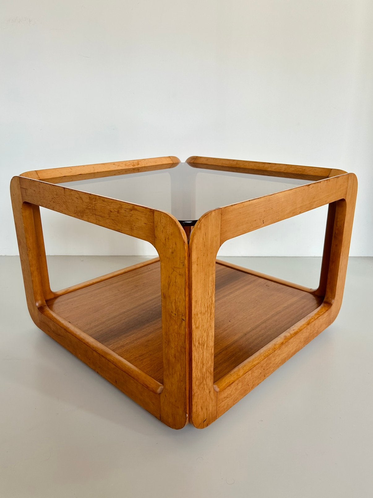 Bijzondere salontafel idsv Afra & Tobia Scarpa vintage, Ophalen, Gebruikt, 50 tot 100 cm, Vintage mid century modern