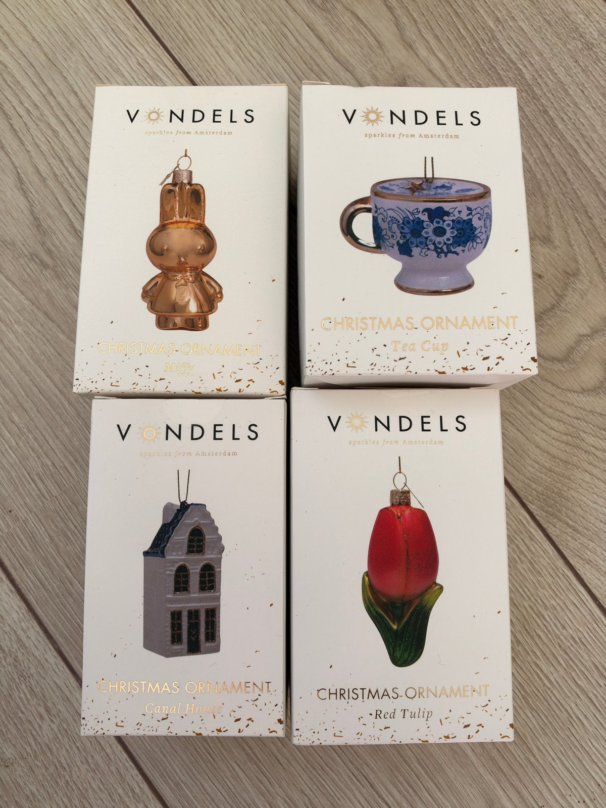 Exclusieve Vondels Schiphol Kerstballen NIEUW, Diversen, Ophalen of Verzenden, Nieuw