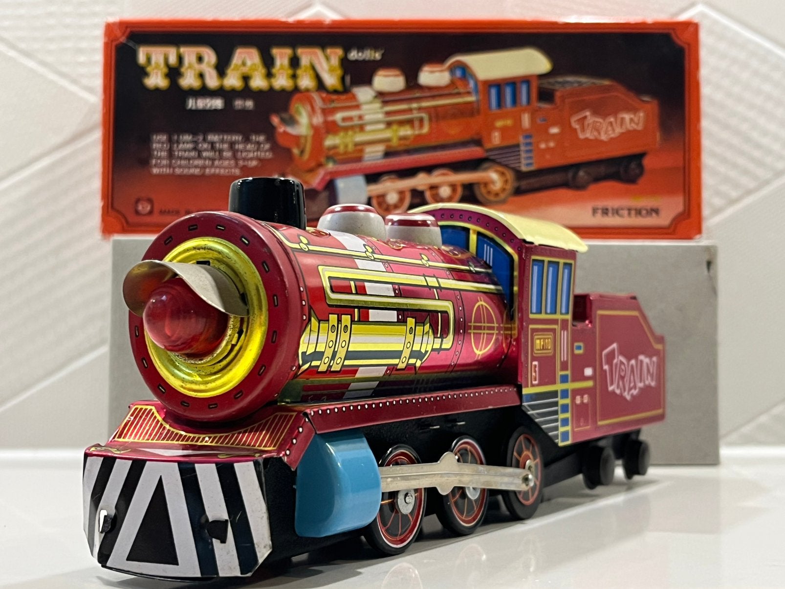 Blikken speelgoed Trein MF-170 met Originele Doos – Frictie, Verzenden, Gebruikt