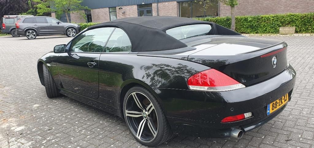 BMW 6-Serie 4.4 CI 645 Cabrio AUT 2004 Zwart   MAANDAG WEG, Automaat, Achterwielaandrijving, Cabriolet, 4 stoelen
