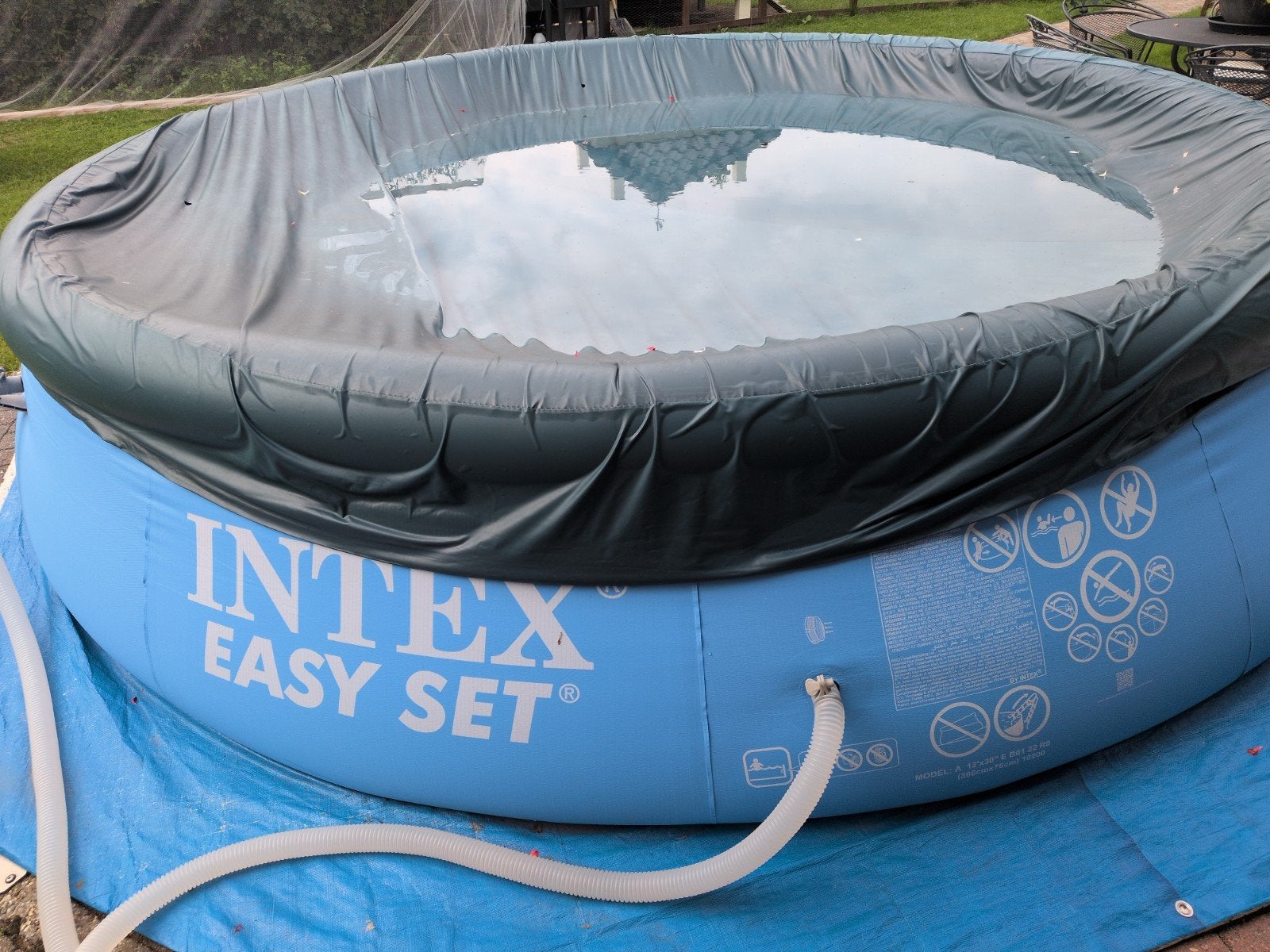 Intex Easy Set Zwembad 366x76cm, Ophalen, Gebruikt, Minder dan 80 cm, Rond