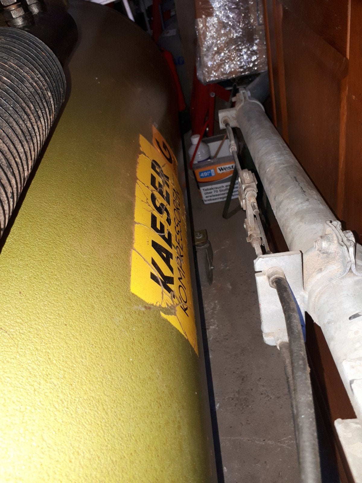 Te koop een  compressor Mark kaeser 500 liter .380 volt, Ophalen of Verzenden