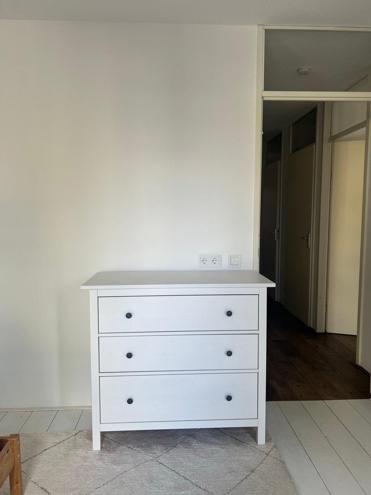 IKEA Hemnes ladekast met 3 lades - Wit, Huis en Inrichting, Kasten | Ladekasten, Ophalen, 100 tot 150 cm, Zo goed als nieuw, 3 of 4 laden