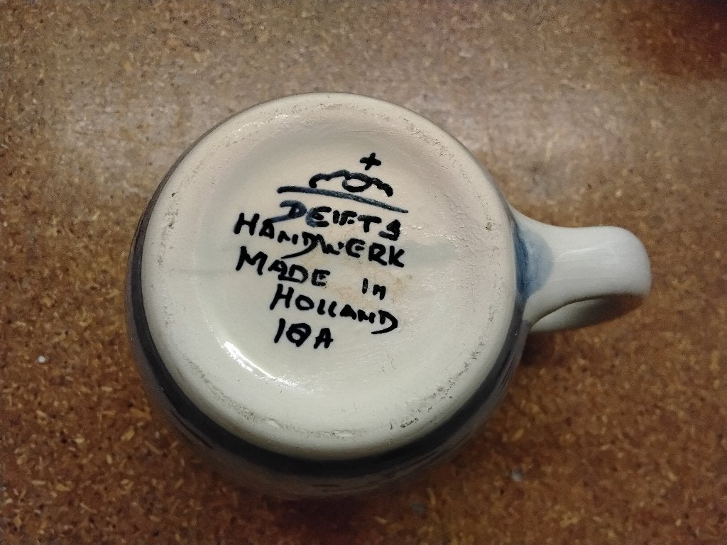 Te koop: 2 Delftsblauwe mokken, Ophalen