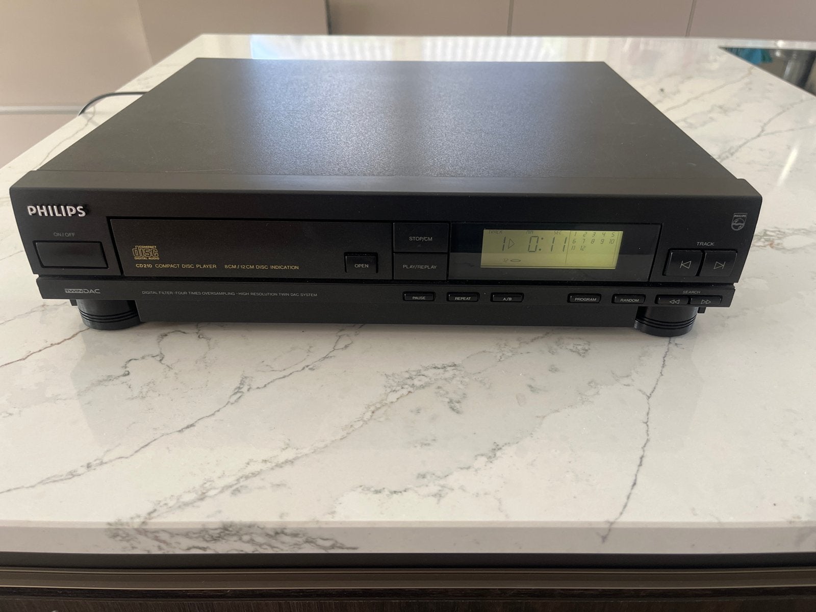 Philips CD210/60R CD-speler - Vintage Audio, Ophalen of Verzenden, Gebruikt, Philips