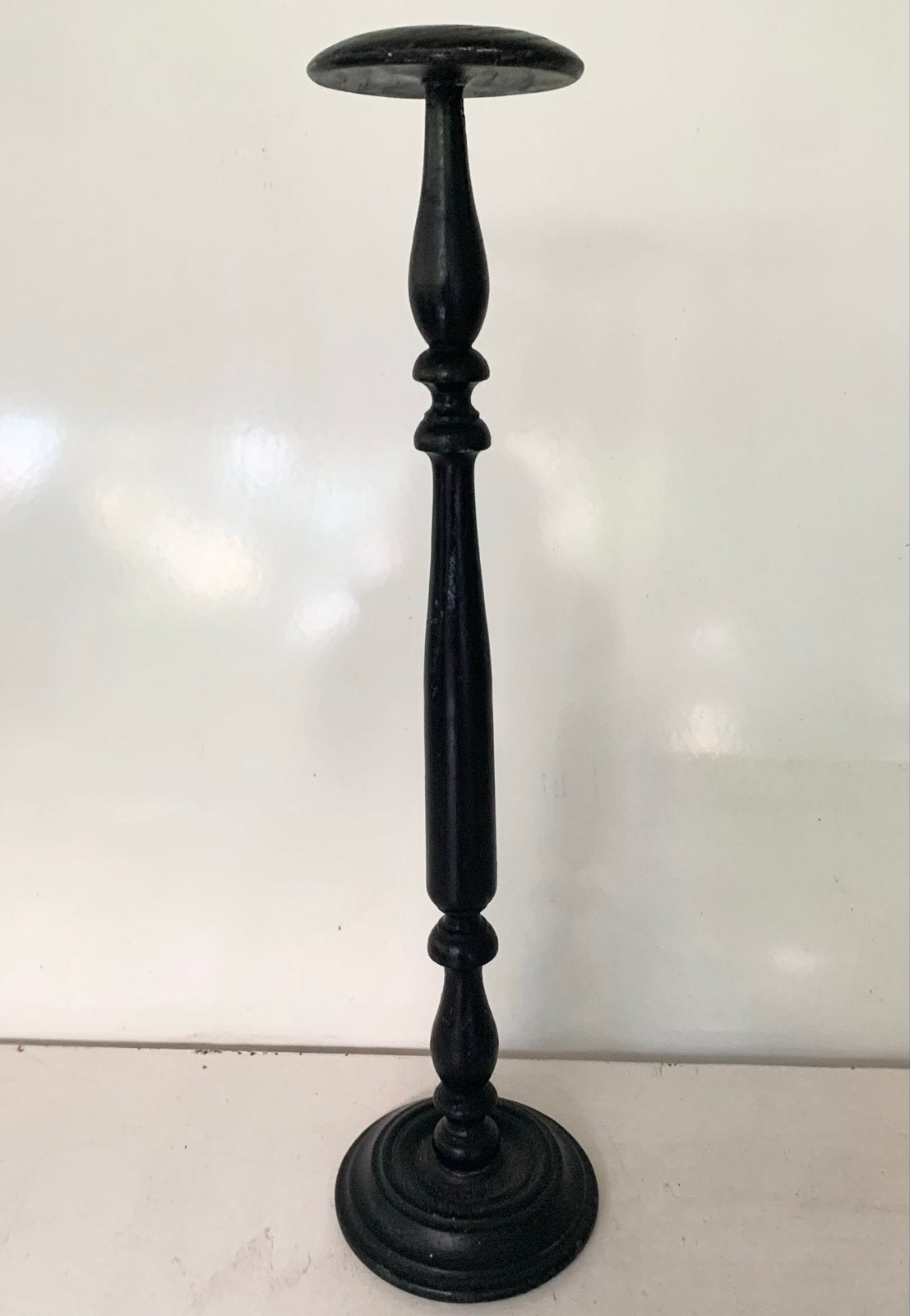 Antieke houten hoedenstandaard - Zwart, Ophalen of Verzenden