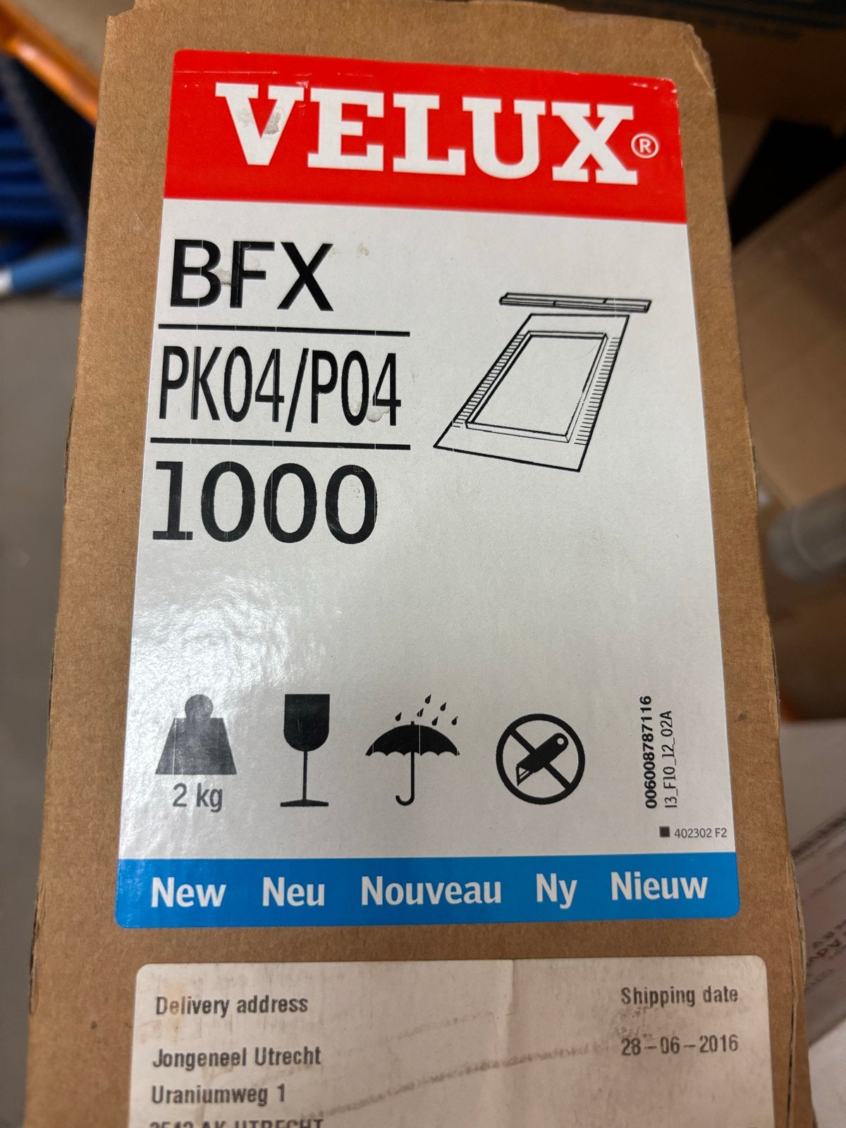 Velux BFX PK04/P04 1000 Dakraam Zonwering, Ophalen, Nieuw, Overige typen