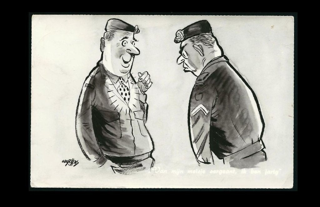 Guust Hens Soldatenleven X03, Ophalen of Verzenden, 1960 tot 1980, Gelopen, Sterren en Beroemdheden