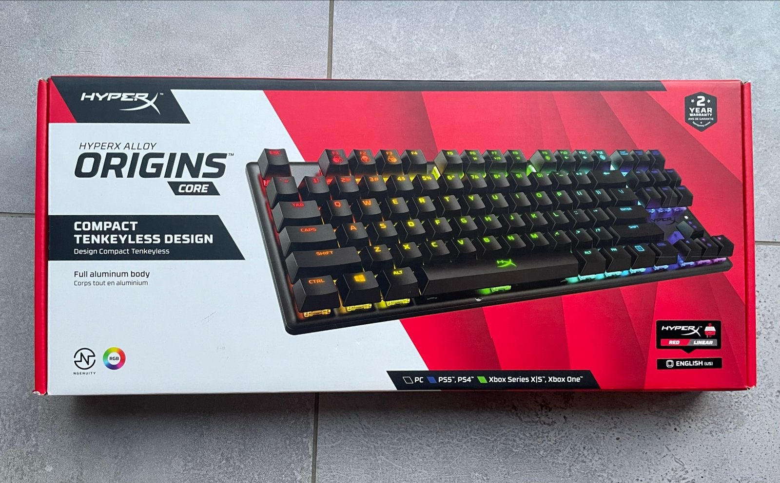 HyperX Alloy Origins Core Gaming Toetsenbord, Computers en Software, Gaming toetsenbord, Nieuw, Ophalen of Verzenden, Qwerty