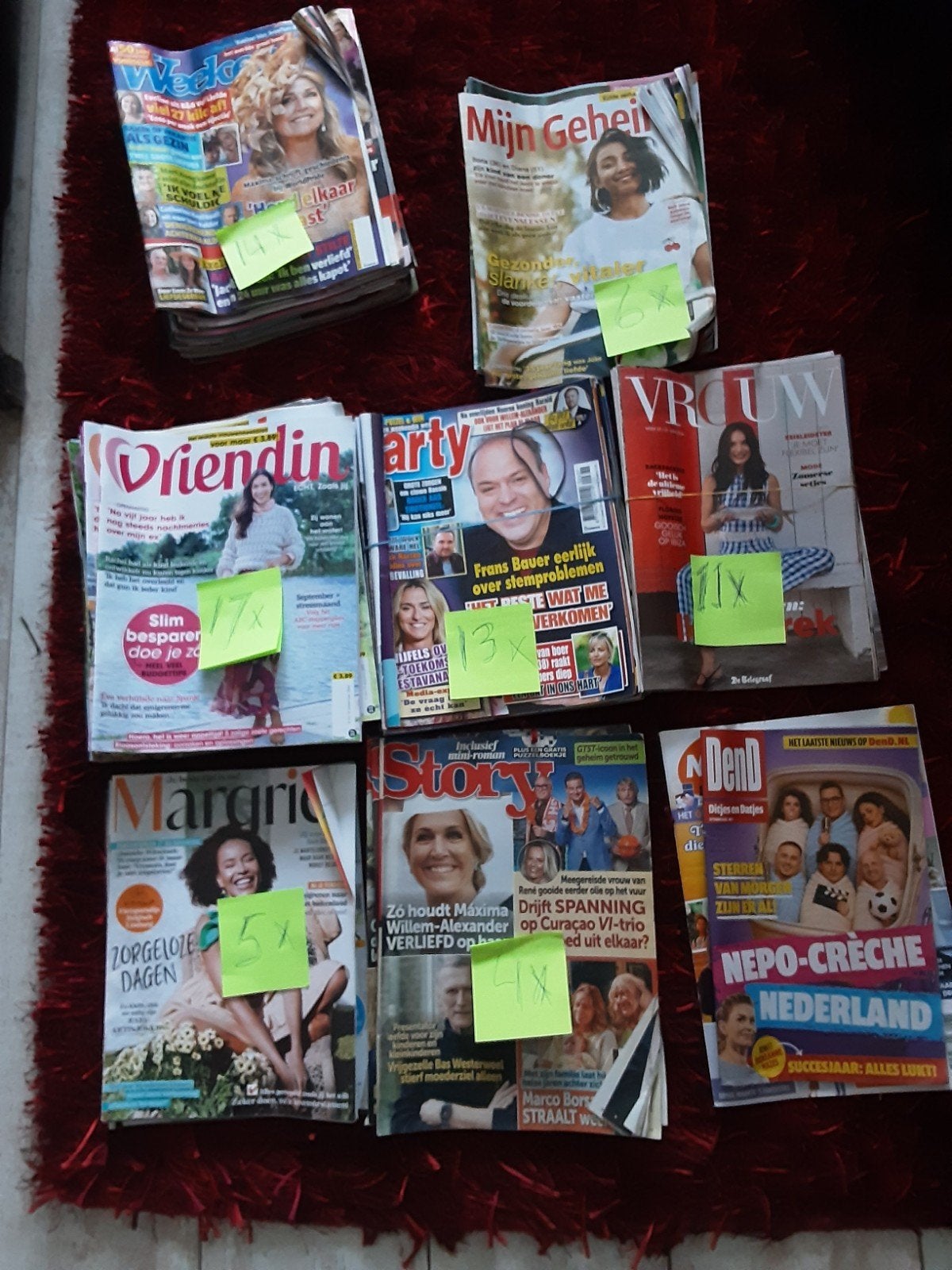 Diverse damesbladen en glossy's - Verschillende edities, Boeken, Ophalen, Gelezen, Damesbladen