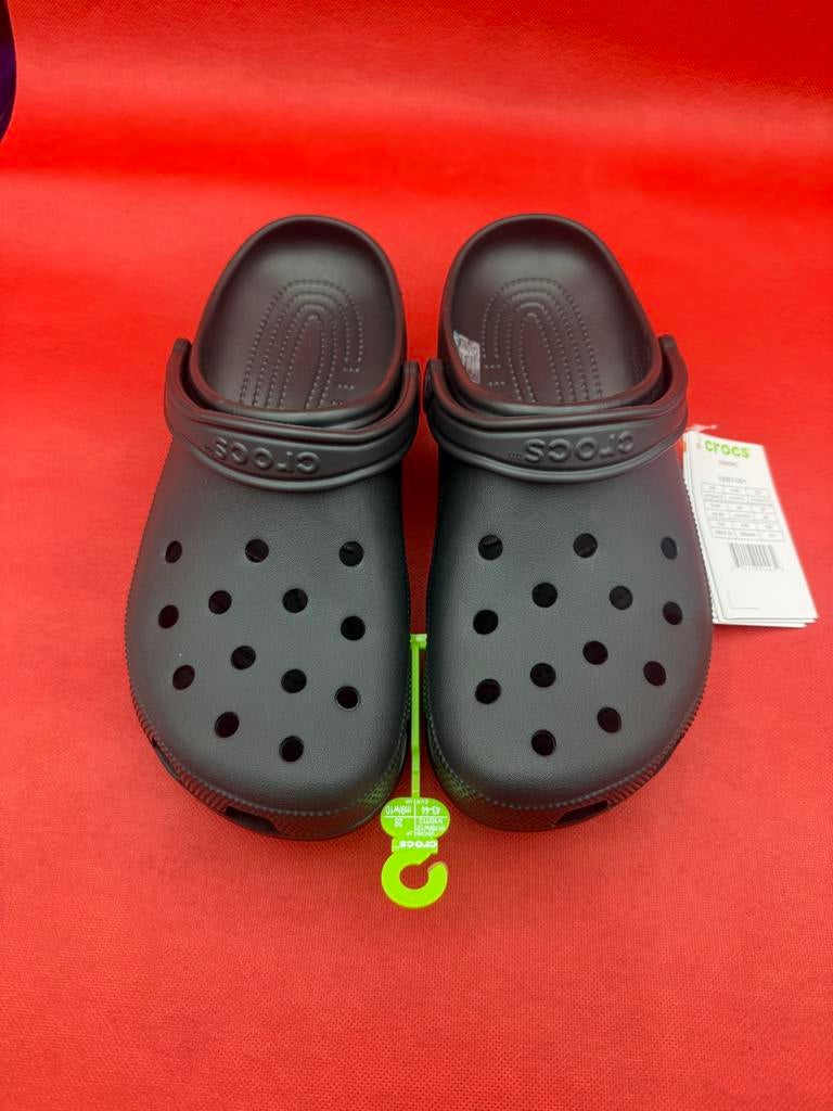 Nieuwe Crocs Classic Zwart - Maat 43/44 Unisex, Kleding | Heren, Schoenen, Ophalen of Verzenden, Nieuw, Zwart, Klompen