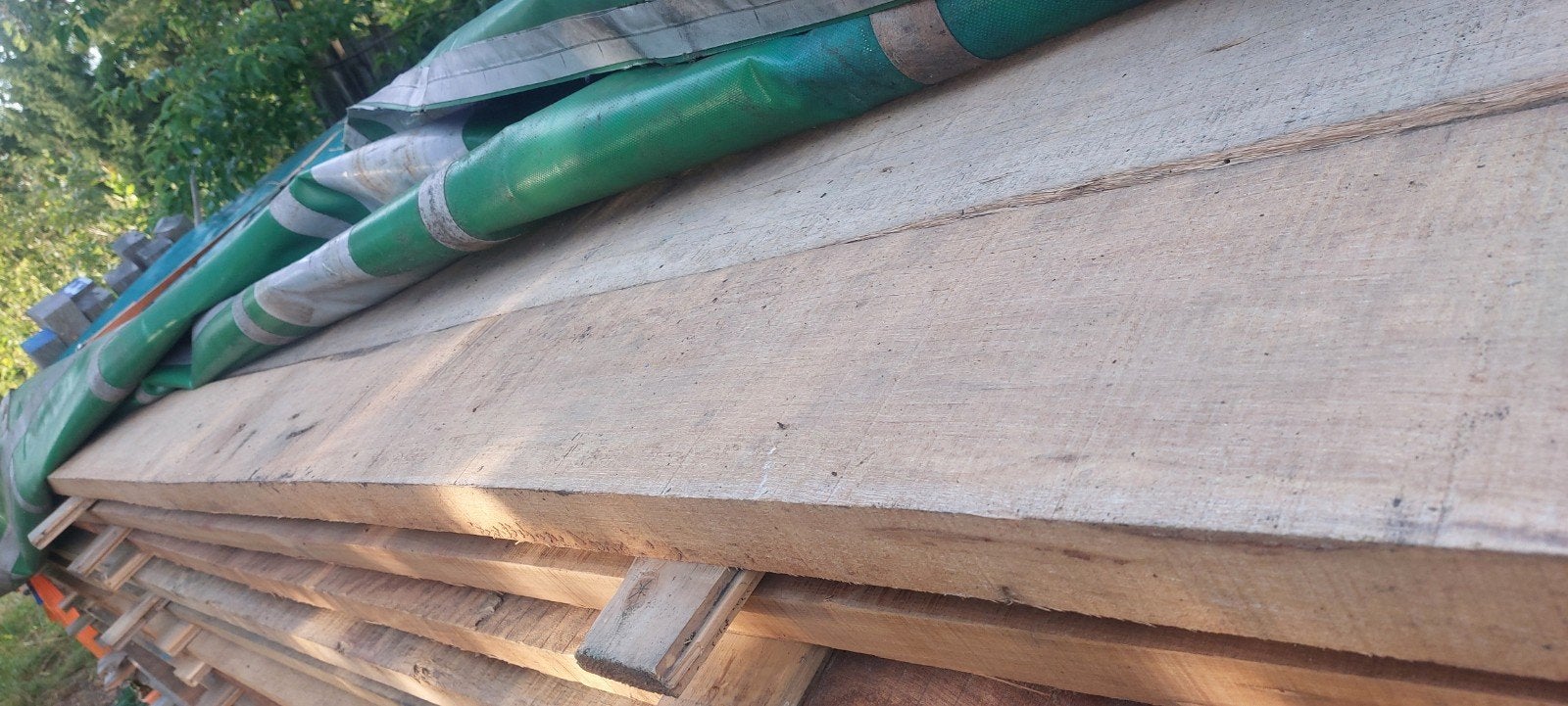 Eikenhout  balken planken, Ophalen, Gebruikt, Hardhout, 250 cm of meer
