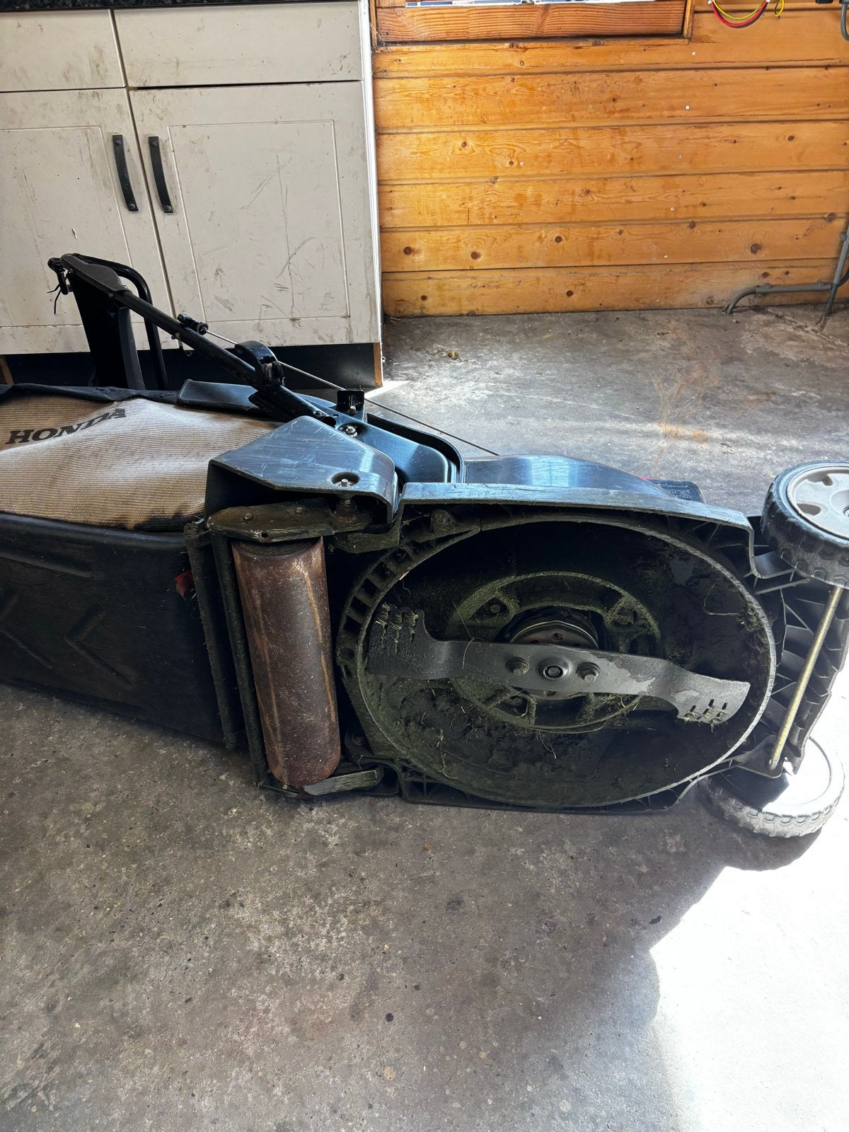 Honda HRX 476CDE Benzine Grasmaaier - Gebruikt, Tuin en Terras, Cirkelmaaier, Gebruikt, Ophalen of Verzenden, 40 t/m 49 cm