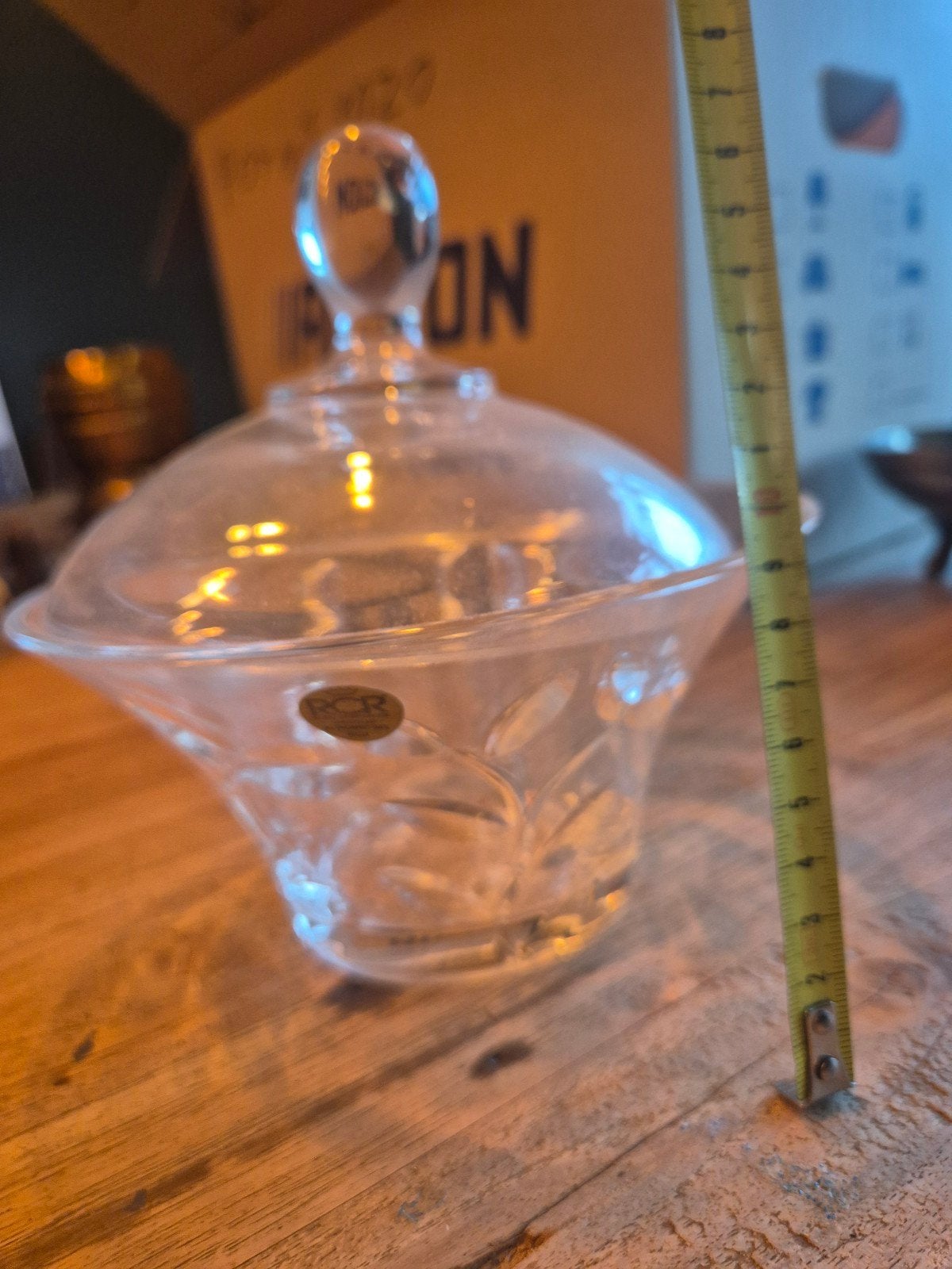 RCR Kristallen Bonbonnière met Deksel - Vintage Design, Ophalen of Verzenden