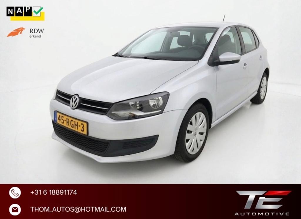 Volkswagen Polo 1.4 63KW AUT 2011 Grijs | NAVI | NAP | airco, Auto's, Volkswagen, 40 €/maand, 4 cilinders, Origineel Nederlands