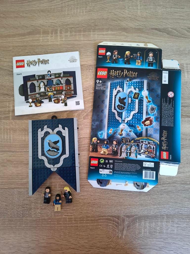 Lego Harry Potter Ravenklauw Banner 76411 Compleet, Ophalen of Verzenden, Zo goed als nieuw, Complete set, Lego