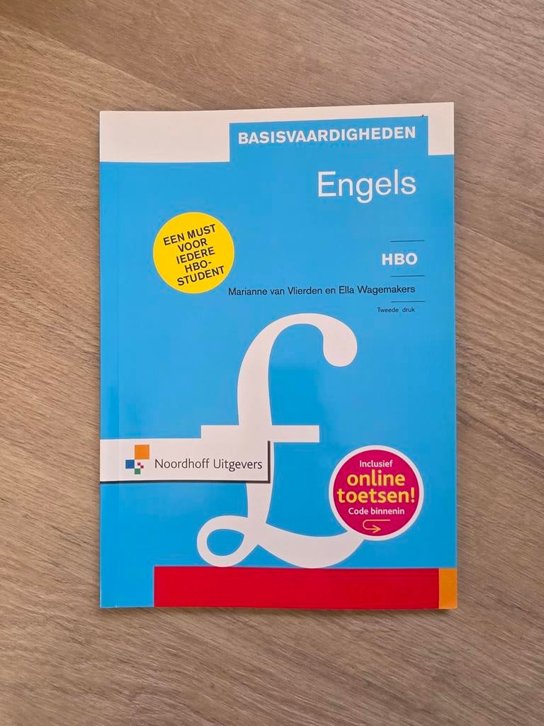 Basisvaardigheden Engels HBO - Inclusief online toetsen, Boeken, Ophalen of Verzenden, Zo goed als nieuw, Marianne van Vlierden en Ella Wagemakers