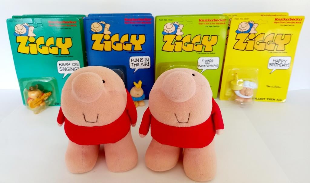 Ziggy poppetjes Tom Wilson vintage Knickerbocker verzameling, Ophalen, Nieuw