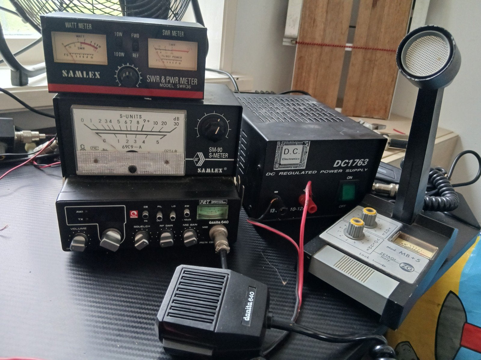 27mc zend apparatuur l, S meter, swr, voeding, Ophalen of Verzenden, Zender