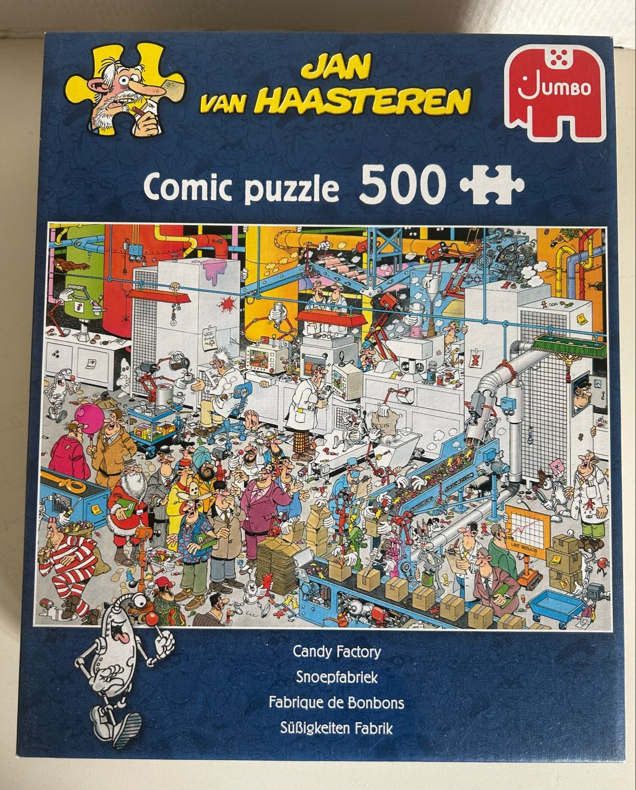 Jan van Haasteren Comic Puzzel 500 stukjes Snoepfabriek, Ophalen of Verzenden, 500 t/m 1500 stukjes, Gebruikt, Legpuzzel